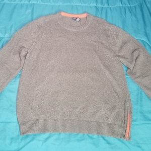 Verizon Gray Dress sweater elbow patch